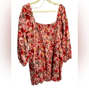 Old Navy Pink Floral Dress Size‎ XXL